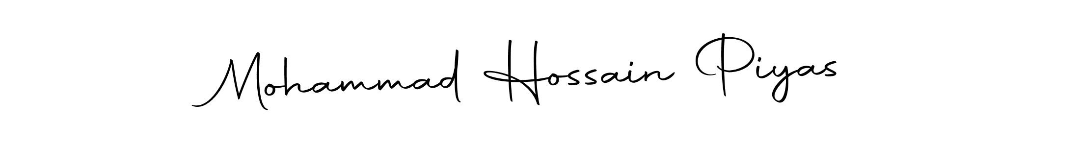 Also we have Mohammad Hossain Piyas name is the best signature style. Create professional handwritten signature collection using Autography-DOLnW autograph style. Mohammad Hossain Piyas signature style 10 images and pictures png