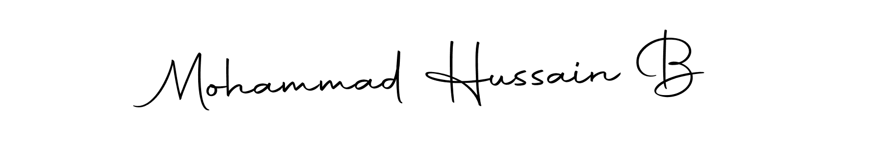 Create a beautiful signature design for name Mohammad Hussain B. With this signature (Autography-DOLnW) fonts, you can make a handwritten signature for free. Mohammad Hussain B signature style 10 images and pictures png