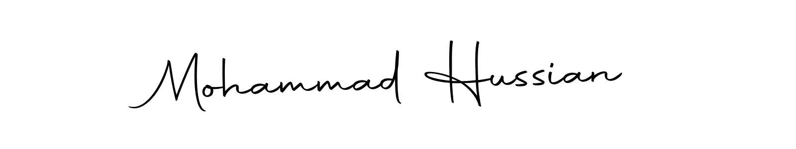 Make a beautiful signature design for name Mohammad Hussian. With this signature (Autography-DOLnW) style, you can create a handwritten signature for free. Mohammad Hussian signature style 10 images and pictures png