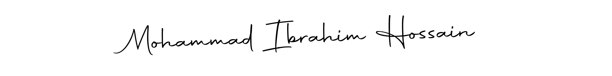 How to make Mohammad Ibrahim Hossain name signature. Use Autography-DOLnW style for creating short signs online. This is the latest handwritten sign. Mohammad Ibrahim Hossain signature style 10 images and pictures png