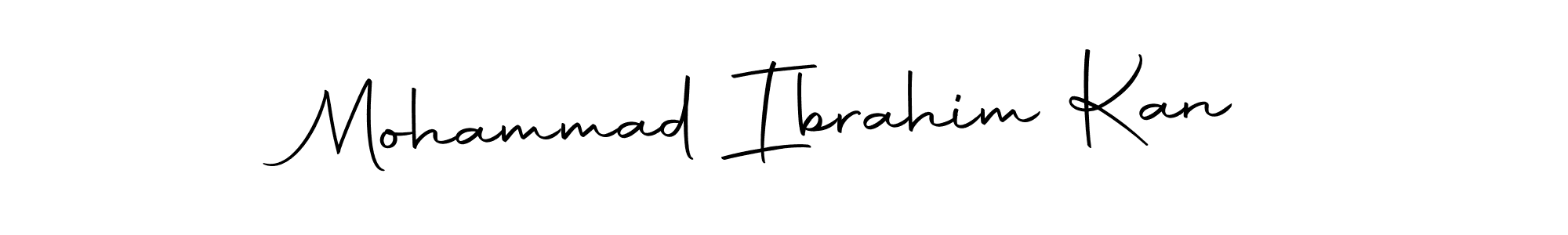 Make a beautiful signature design for name Mohammad Ibrahim Kan. With this signature (Autography-DOLnW) style, you can create a handwritten signature for free. Mohammad Ibrahim Kan signature style 10 images and pictures png