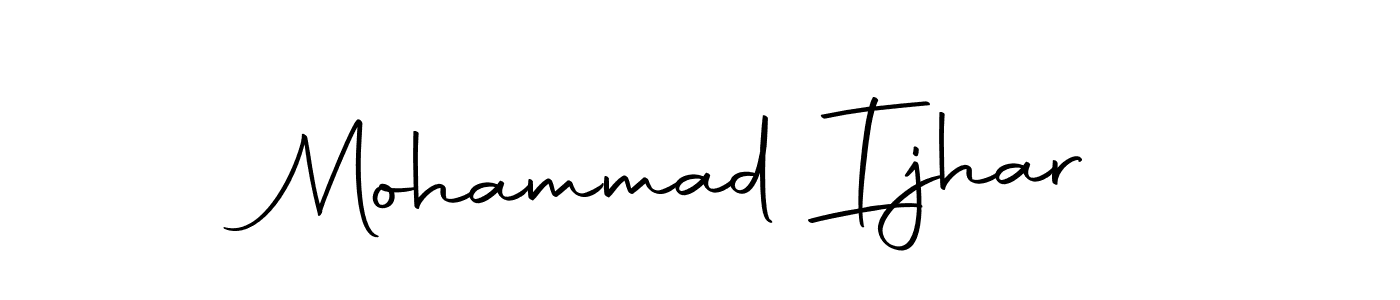 Also we have Mohammad Ijhar name is the best signature style. Create professional handwritten signature collection using Autography-DOLnW autograph style. Mohammad Ijhar signature style 10 images and pictures png