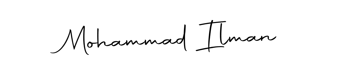 Make a beautiful signature design for name Mohammad Ilman. With this signature (Autography-DOLnW) style, you can create a handwritten signature for free. Mohammad Ilman signature style 10 images and pictures png