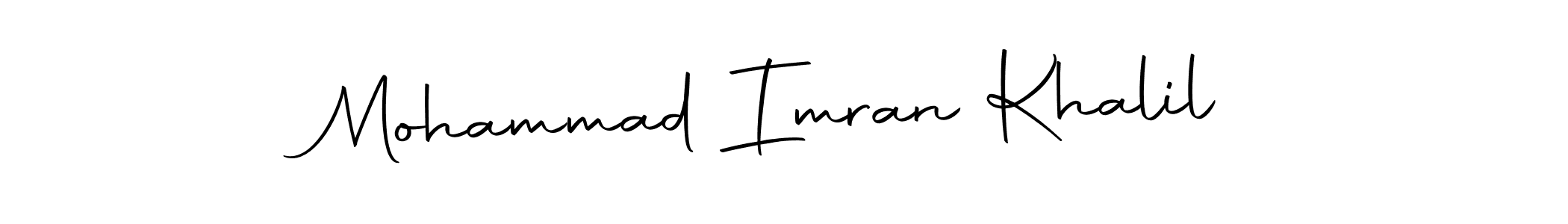 Also we have Mohammad Imran Khalil name is the best signature style. Create professional handwritten signature collection using Autography-DOLnW autograph style. Mohammad Imran Khalil signature style 10 images and pictures png