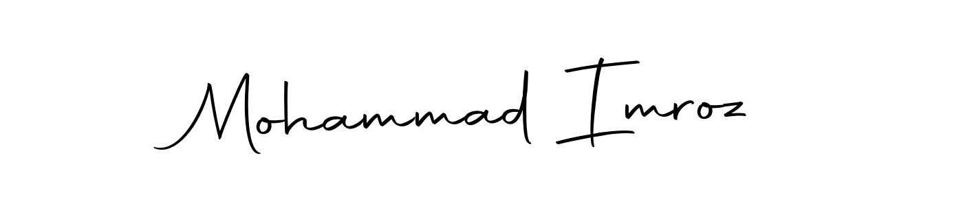 Make a beautiful signature design for name Mohammad Imroz. Use this online signature maker to create a handwritten signature for free. Mohammad Imroz signature style 10 images and pictures png