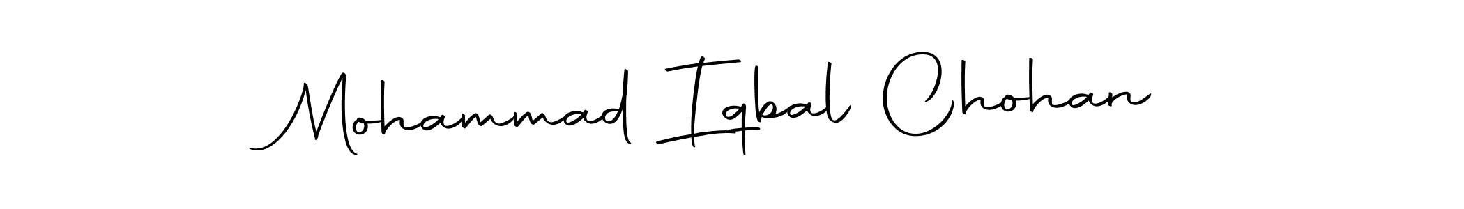 Autography-DOLnW is a professional signature style that is perfect for those who want to add a touch of class to their signature. It is also a great choice for those who want to make their signature more unique. Get Mohammad Iqbal Chohan name to fancy signature for free. Mohammad Iqbal Chohan signature style 10 images and pictures png