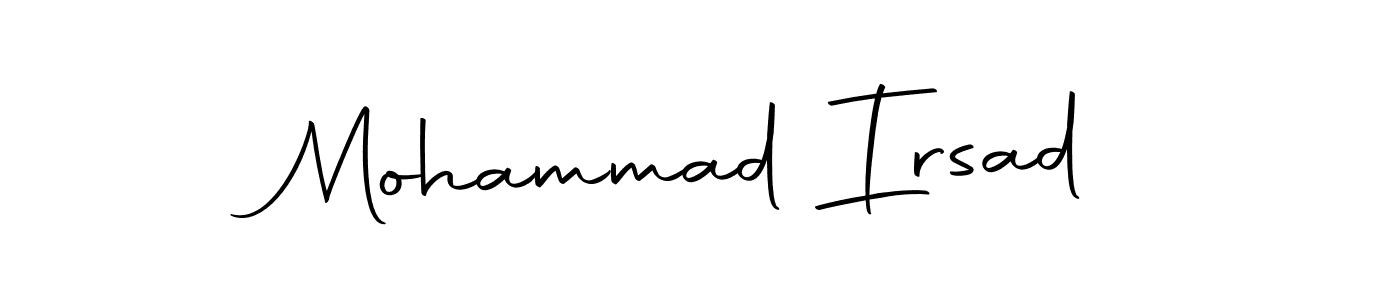 Design your own signature with our free online signature maker. With this signature software, you can create a handwritten (Autography-DOLnW) signature for name Mohammad Irsad. Mohammad Irsad signature style 10 images and pictures png