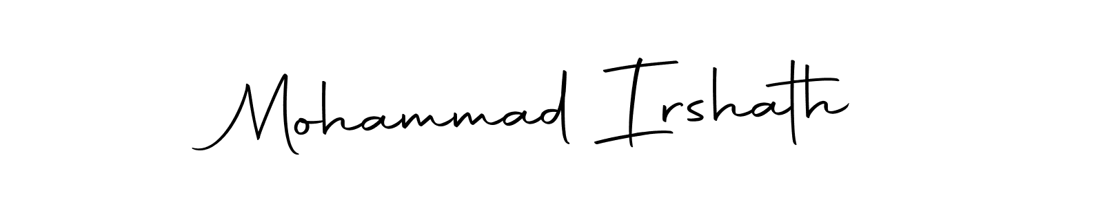 Create a beautiful signature design for name Mohammad Irshath. With this signature (Autography-DOLnW) fonts, you can make a handwritten signature for free. Mohammad Irshath signature style 10 images and pictures png