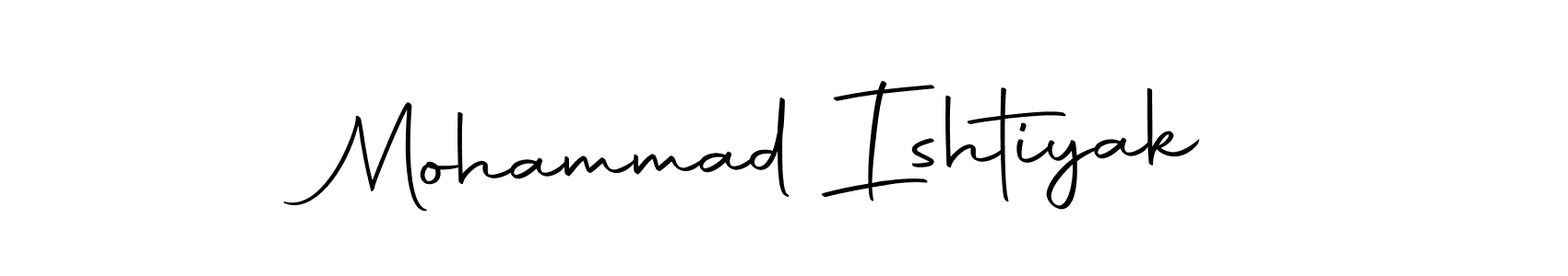Use a signature maker to create a handwritten signature online. With this signature software, you can design (Autography-DOLnW) your own signature for name Mohammad Ishtiyak. Mohammad Ishtiyak signature style 10 images and pictures png