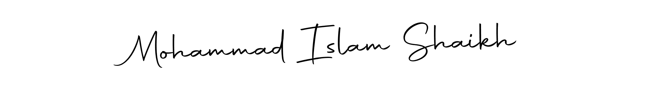 Use a signature maker to create a handwritten signature online. With this signature software, you can design (Autography-DOLnW) your own signature for name Mohammad Islam Shaikh. Mohammad Islam Shaikh signature style 10 images and pictures png
