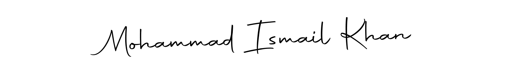 if you are searching for the best signature style for your name Mohammad Ismail Khan. so please give up your signature search. here we have designed multiple signature styles  using Autography-DOLnW. Mohammad Ismail Khan signature style 10 images and pictures png