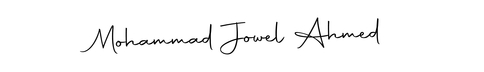 Design your own signature with our free online signature maker. With this signature software, you can create a handwritten (Autography-DOLnW) signature for name Mohammad Jowel Ahmed. Mohammad Jowel Ahmed signature style 10 images and pictures png