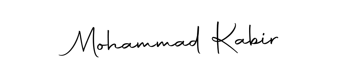 How to make Mohammad Kabir name signature. Use Autography-DOLnW style for creating short signs online. This is the latest handwritten sign. Mohammad Kabir signature style 10 images and pictures png