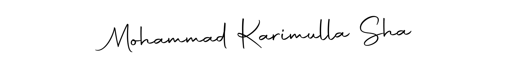 Create a beautiful signature design for name Mohammad Karimulla Sha. With this signature (Autography-DOLnW) fonts, you can make a handwritten signature for free. Mohammad Karimulla Sha signature style 10 images and pictures png