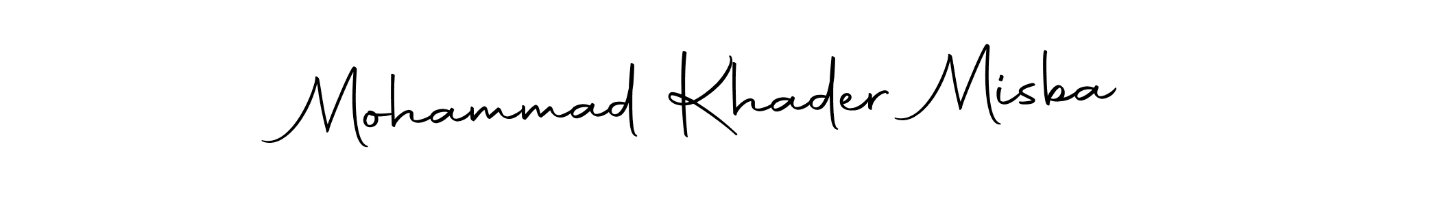It looks lik you need a new signature style for name Mohammad Khader Misba. Design unique handwritten (Autography-DOLnW) signature with our free signature maker in just a few clicks. Mohammad Khader Misba signature style 10 images and pictures png