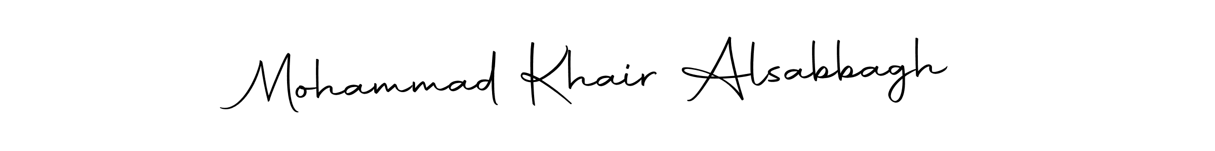 How to make Mohammad Khair Alsabbagh name signature. Use Autography-DOLnW style for creating short signs online. This is the latest handwritten sign. Mohammad Khair Alsabbagh signature style 10 images and pictures png