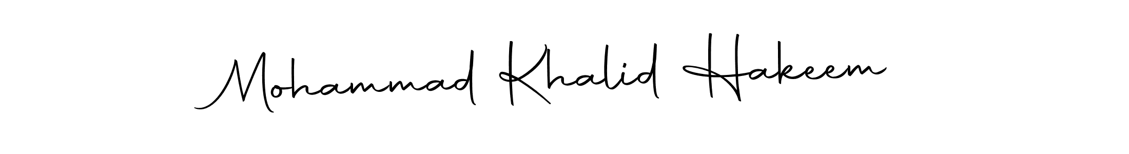 It looks lik you need a new signature style for name Mohammad Khalid Hakeem. Design unique handwritten (Autography-DOLnW) signature with our free signature maker in just a few clicks. Mohammad Khalid Hakeem signature style 10 images and pictures png