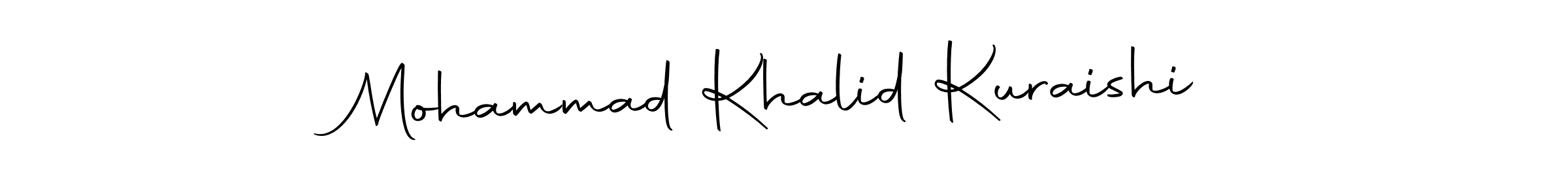 The best way (Autography-DOLnW) to make a short signature is to pick only two or three words in your name. The name Mohammad Khalid Kuraishi include a total of six letters. For converting this name. Mohammad Khalid Kuraishi signature style 10 images and pictures png