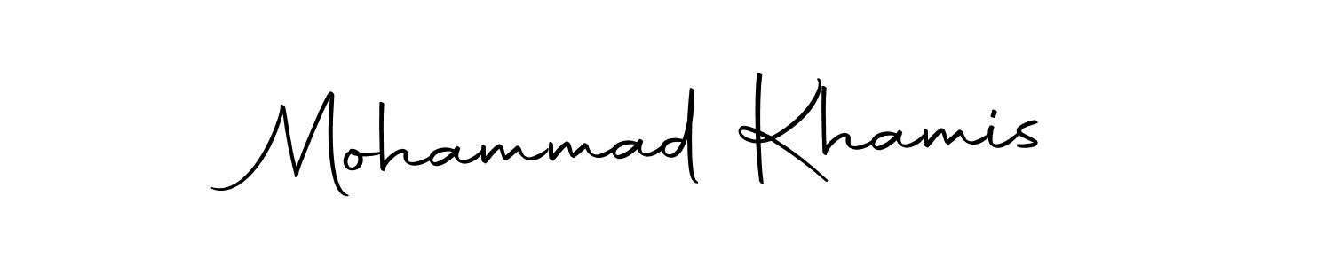 Also we have Mohammad Khamis name is the best signature style. Create professional handwritten signature collection using Autography-DOLnW autograph style. Mohammad Khamis signature style 10 images and pictures png