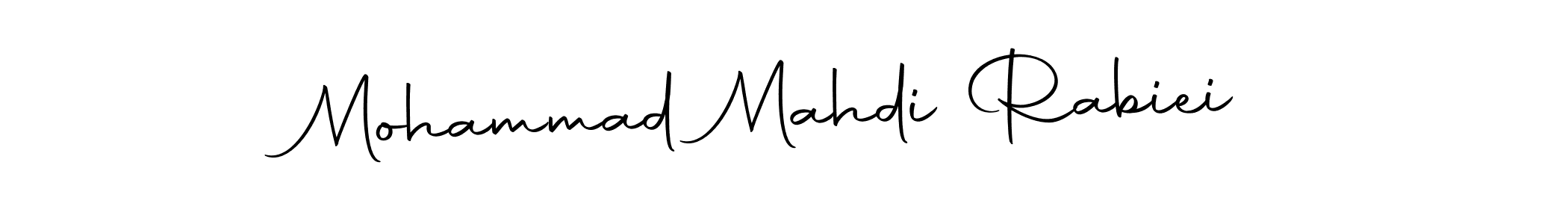 Create a beautiful signature design for name Mohammad Mahdi Rabiei. With this signature (Autography-DOLnW) fonts, you can make a handwritten signature for free. Mohammad Mahdi Rabiei signature style 10 images and pictures png