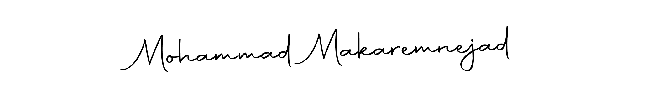 You should practise on your own different ways (Autography-DOLnW) to write your name (Mohammad Makaremnejad) in signature. don't let someone else do it for you. Mohammad Makaremnejad signature style 10 images and pictures png