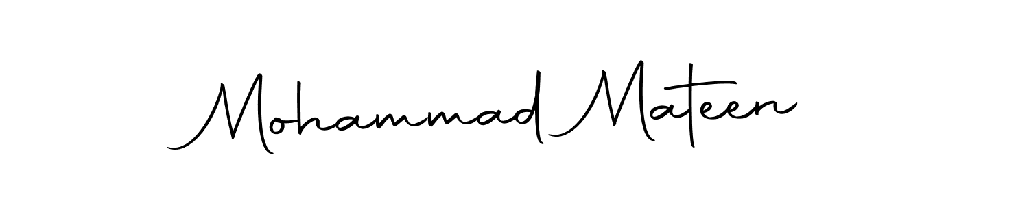 Use a signature maker to create a handwritten signature online. With this signature software, you can design (Autography-DOLnW) your own signature for name Mohammad Mateen. Mohammad Mateen signature style 10 images and pictures png