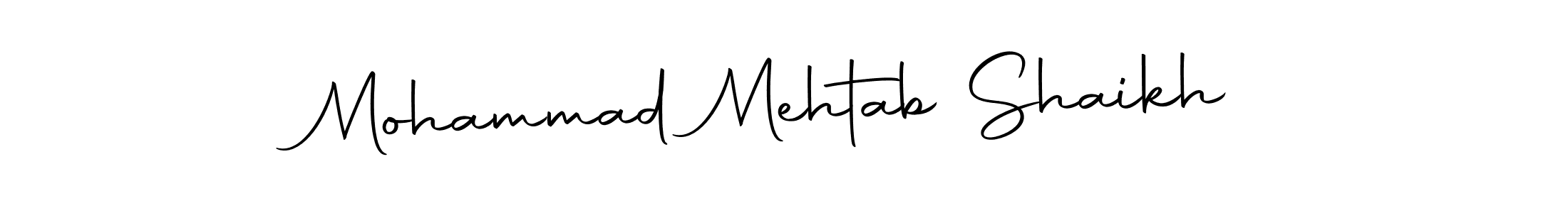 It looks lik you need a new signature style for name Mohammad Mehtab Shaikh. Design unique handwritten (Autography-DOLnW) signature with our free signature maker in just a few clicks. Mohammad Mehtab Shaikh signature style 10 images and pictures png