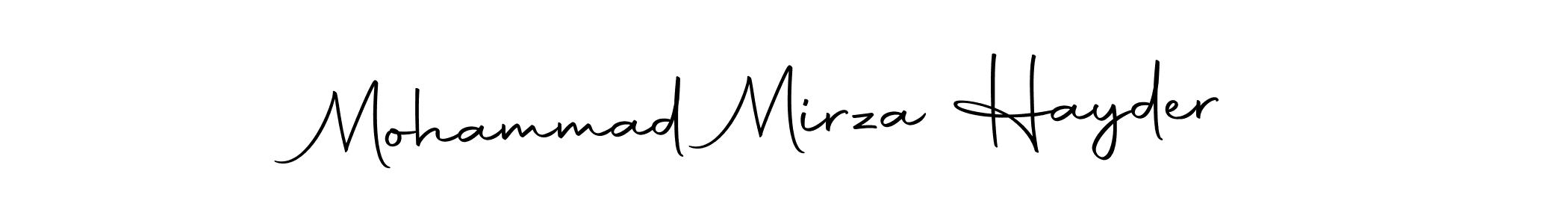 The best way (Autography-DOLnW) to make a short signature is to pick only two or three words in your name. The name Mohammad Mirza Hayder include a total of six letters. For converting this name. Mohammad Mirza Hayder signature style 10 images and pictures png