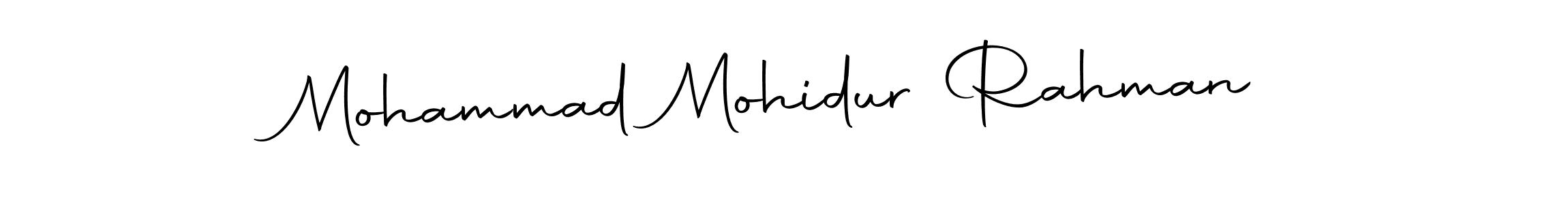 The best way (Autography-DOLnW) to make a short signature is to pick only two or three words in your name. The name Mohammad Mohidur Rahman include a total of six letters. For converting this name. Mohammad Mohidur Rahman signature style 10 images and pictures png