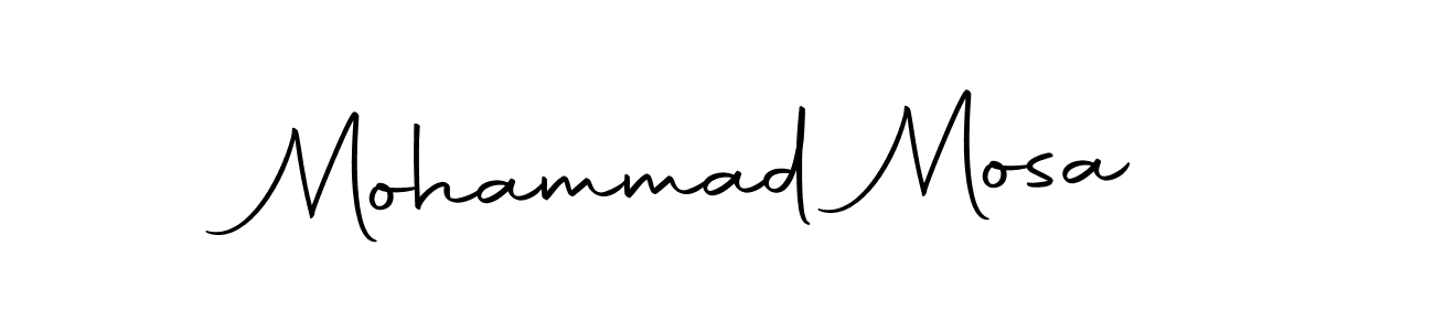 Make a beautiful signature design for name Mohammad Mosa. With this signature (Autography-DOLnW) style, you can create a handwritten signature for free. Mohammad Mosa signature style 10 images and pictures png