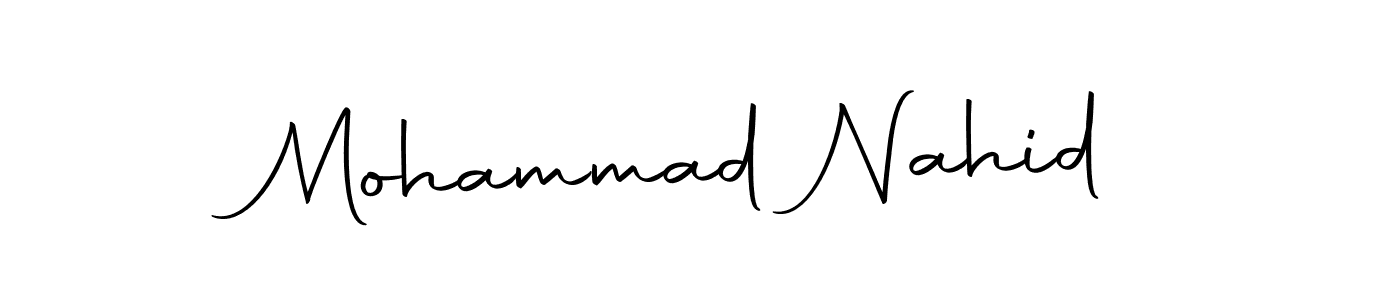 Autography-DOLnW is a professional signature style that is perfect for those who want to add a touch of class to their signature. It is also a great choice for those who want to make their signature more unique. Get Mohammad Nahid name to fancy signature for free. Mohammad Nahid signature style 10 images and pictures png