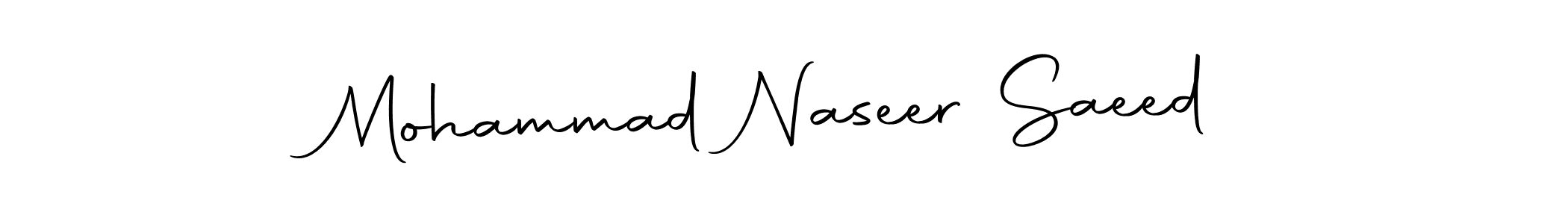 Make a short Mohammad Naseer Saeed signature style. Manage your documents anywhere anytime using Autography-DOLnW. Create and add eSignatures, submit forms, share and send files easily. Mohammad Naseer Saeed signature style 10 images and pictures png