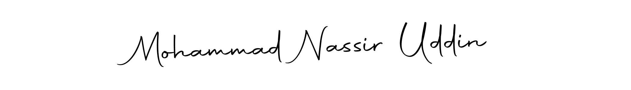 Design your own signature with our free online signature maker. With this signature software, you can create a handwritten (Autography-DOLnW) signature for name Mohammad Nassir Uddin. Mohammad Nassir Uddin signature style 10 images and pictures png