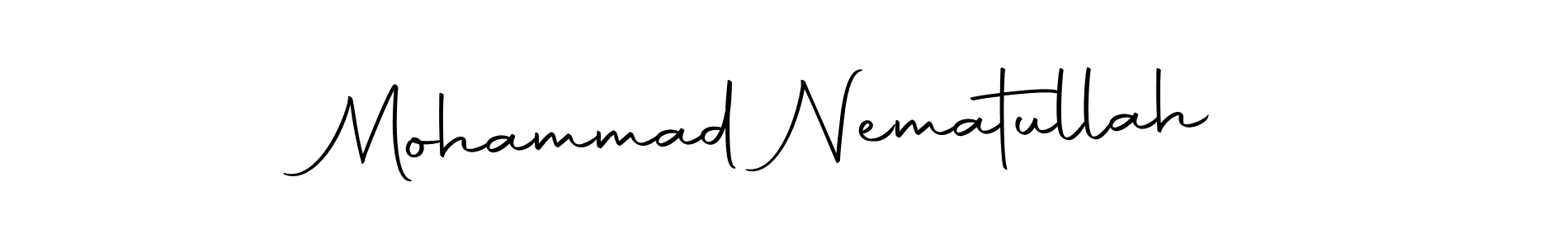 Mohammad Nematullah stylish signature style. Best Handwritten Sign (Autography-DOLnW) for my name. Handwritten Signature Collection Ideas for my name Mohammad Nematullah. Mohammad Nematullah signature style 10 images and pictures png