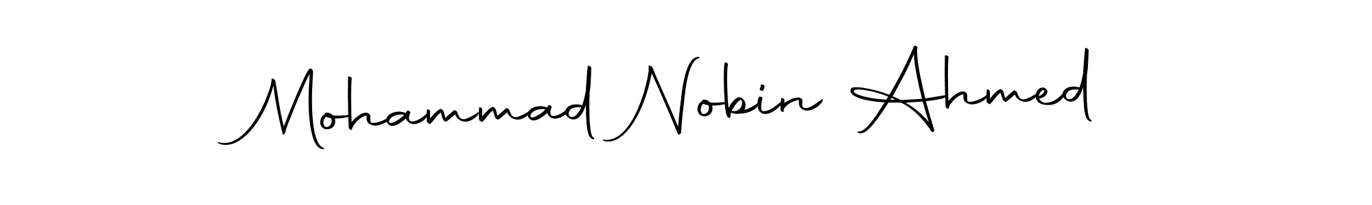 Create a beautiful signature design for name Mohammad Nobin Ahmed. With this signature (Autography-DOLnW) fonts, you can make a handwritten signature for free. Mohammad Nobin Ahmed signature style 10 images and pictures png