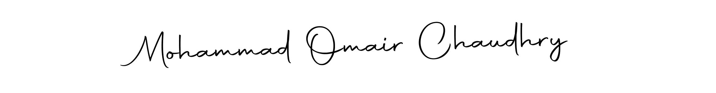 Make a beautiful signature design for name Mohammad Omair Chaudhry. Use this online signature maker to create a handwritten signature for free. Mohammad Omair Chaudhry signature style 10 images and pictures png
