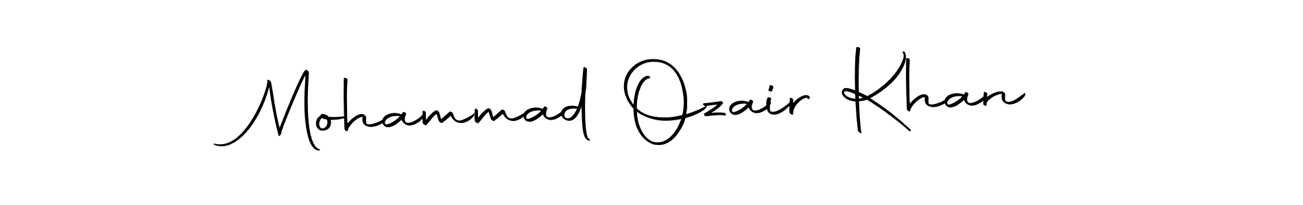 Make a beautiful signature design for name Mohammad Ozair Khan. With this signature (Autography-DOLnW) style, you can create a handwritten signature for free. Mohammad Ozair Khan signature style 10 images and pictures png