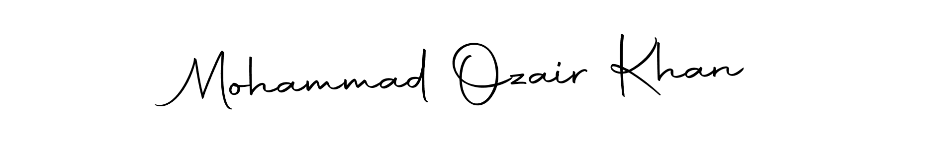 Also we have Mohammad Ozair Khan name is the best signature style. Create professional handwritten signature collection using Autography-DOLnW autograph style. Mohammad Ozair Khan signature style 10 images and pictures png