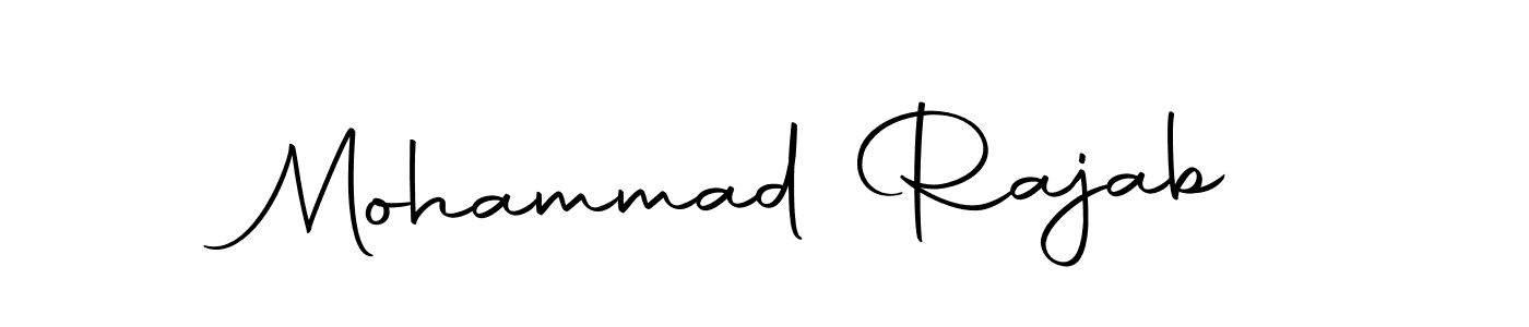 Use a signature maker to create a handwritten signature online. With this signature software, you can design (Autography-DOLnW) your own signature for name Mohammad Rajab. Mohammad Rajab signature style 10 images and pictures png