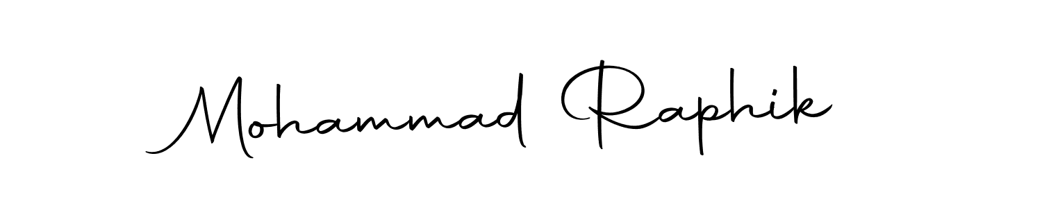 It looks lik you need a new signature style for name Mohammad Raphik. Design unique handwritten (Autography-DOLnW) signature with our free signature maker in just a few clicks. Mohammad Raphik signature style 10 images and pictures png