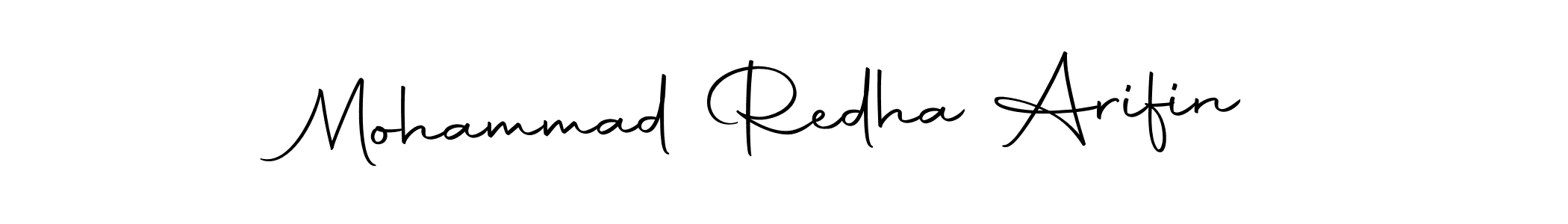 Make a beautiful signature design for name Mohammad Redha Arifin. With this signature (Autography-DOLnW) style, you can create a handwritten signature for free. Mohammad Redha Arifin signature style 10 images and pictures png