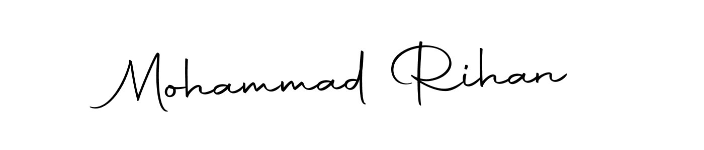 Make a beautiful signature design for name Mohammad Rihan. With this signature (Autography-DOLnW) style, you can create a handwritten signature for free. Mohammad Rihan signature style 10 images and pictures png