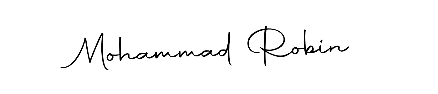 You should practise on your own different ways (Autography-DOLnW) to write your name (Mohammad Robin) in signature. don't let someone else do it for you. Mohammad Robin signature style 10 images and pictures png