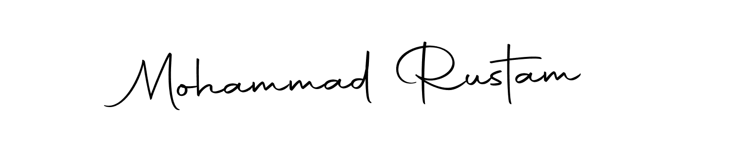 Make a short Mohammad Rustam signature style. Manage your documents anywhere anytime using Autography-DOLnW. Create and add eSignatures, submit forms, share and send files easily. Mohammad Rustam signature style 10 images and pictures png