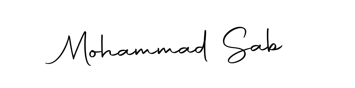 Make a beautiful signature design for name Mohammad Sab. With this signature (Autography-DOLnW) style, you can create a handwritten signature for free. Mohammad Sab signature style 10 images and pictures png