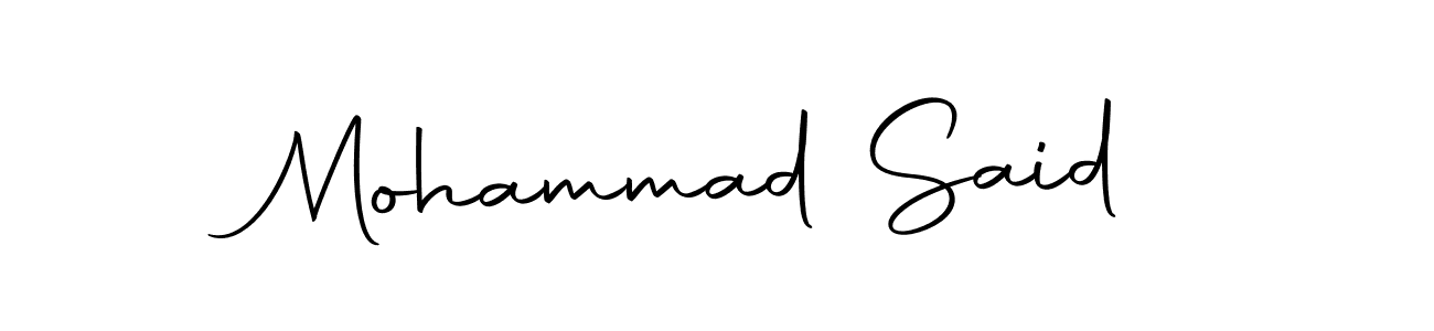 Mohammad Said stylish signature style. Best Handwritten Sign (Autography-DOLnW) for my name. Handwritten Signature Collection Ideas for my name Mohammad Said. Mohammad Said signature style 10 images and pictures png