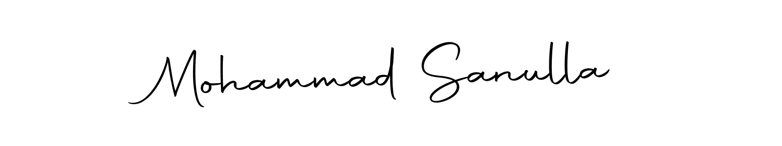 Use a signature maker to create a handwritten signature online. With this signature software, you can design (Autography-DOLnW) your own signature for name Mohammad Sanulla. Mohammad Sanulla signature style 10 images and pictures png