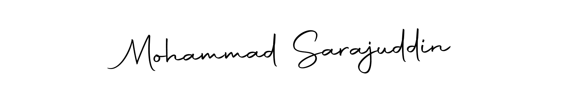 Use a signature maker to create a handwritten signature online. With this signature software, you can design (Autography-DOLnW) your own signature for name Mohammad Sarajuddin. Mohammad Sarajuddin signature style 10 images and pictures png