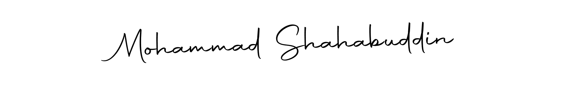 Make a beautiful signature design for name Mohammad Shahabuddin. Use this online signature maker to create a handwritten signature for free. Mohammad Shahabuddin signature style 10 images and pictures png