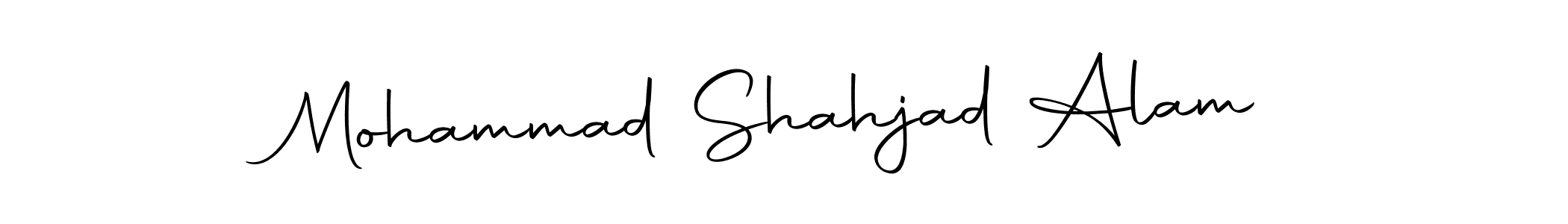 You should practise on your own different ways (Autography-DOLnW) to write your name (Mohammad Shahjad Alam) in signature. don't let someone else do it for you. Mohammad Shahjad Alam signature style 10 images and pictures png